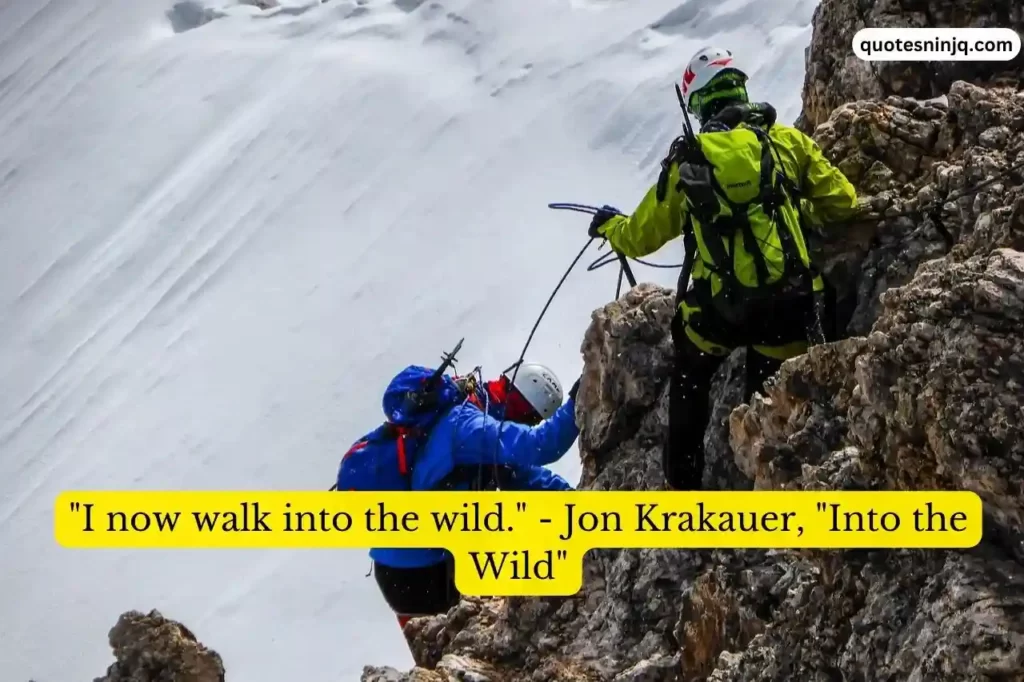 Krakauer Mountain Climbing Quotes Into The Wild
