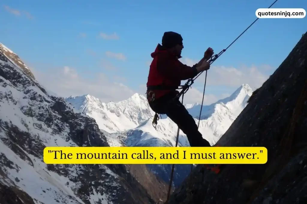 The Mountain Climbing Quotes