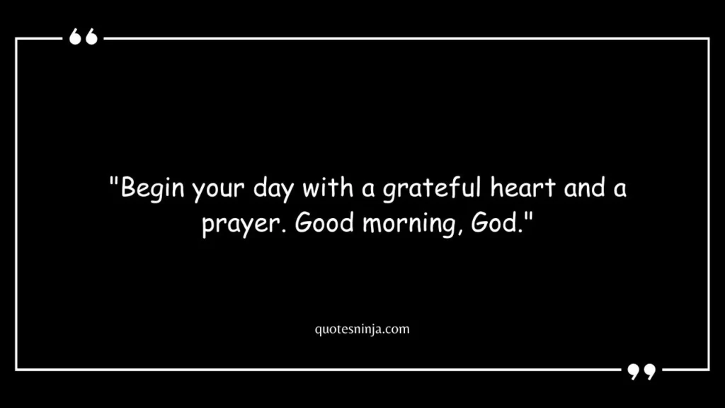 Good Morning God Quotes In English