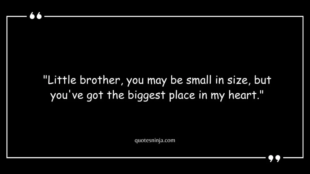 Little Brother And Big Sister Quotes