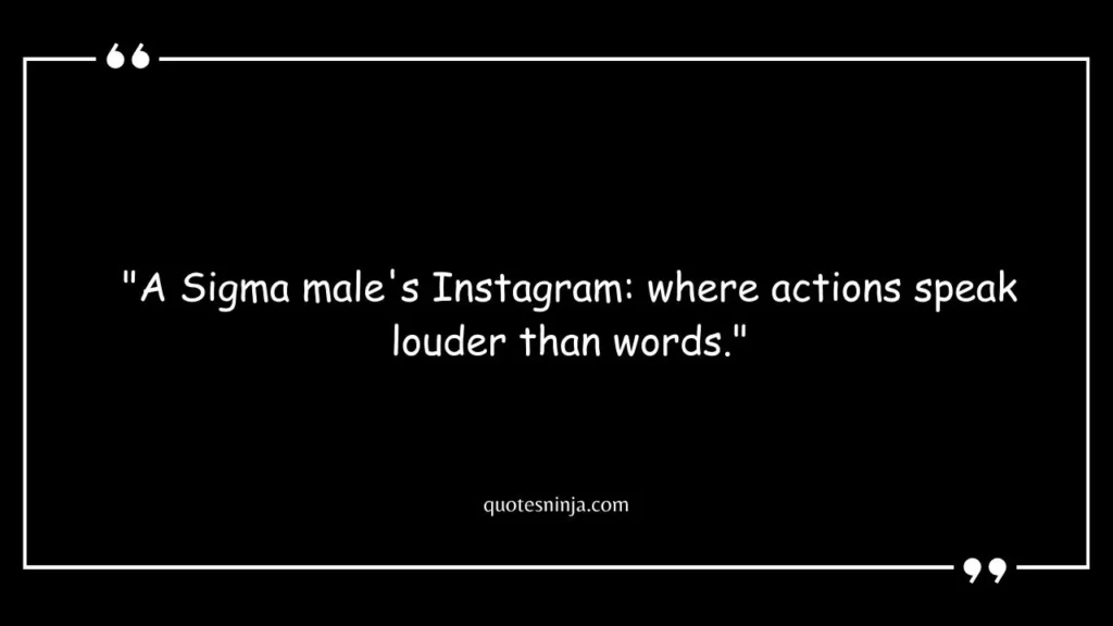 Sigma Male Quotes Instagram