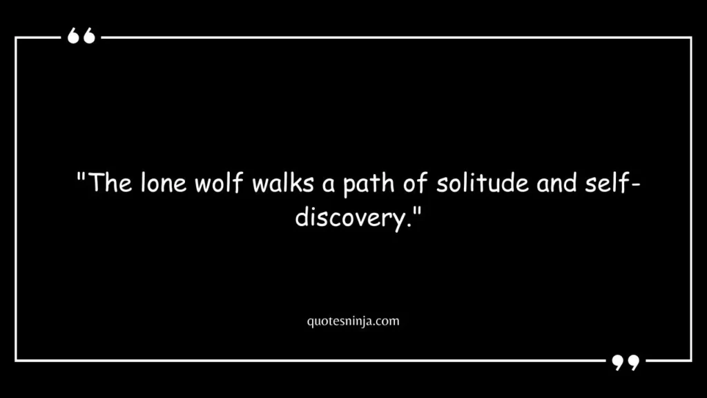 The Lone Wolf Quotes