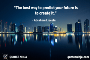 Sigma Quotes / Quotes Ninja: The best way to predict: Dubai Night Bird Eye View