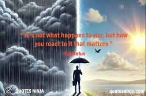 “It's not what happens to you,