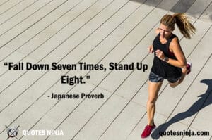 Girl running on running track.