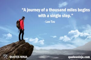 Sigma Quotes / Quotes Ninja: A person standing at the edge of a vast