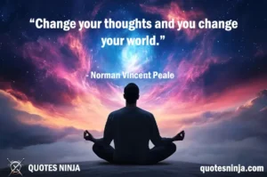 Sigma Quotes / Quotes Ninja: A Person Meditating with Radiating Colors