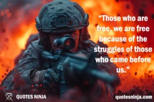 Soldier in battle ground