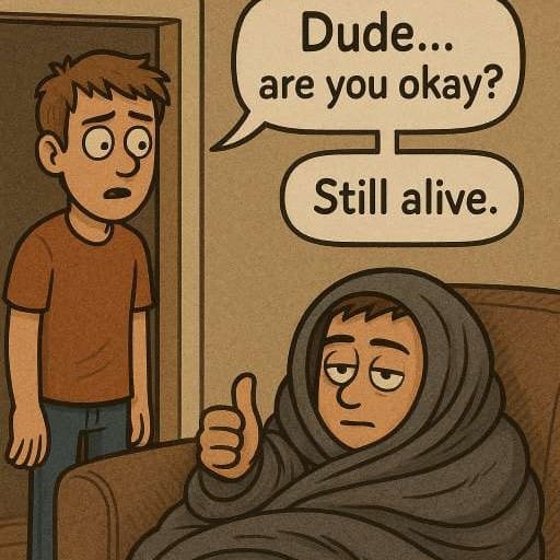 My goal this weekend is to move: Boy's roommate, Brian, stands in the doorway looking concerned