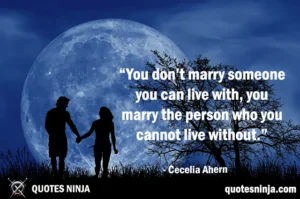 Couple Walking in Full Moon