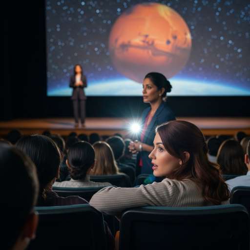 If your dreams don't scare you: An auditorium filled with an eager crowd