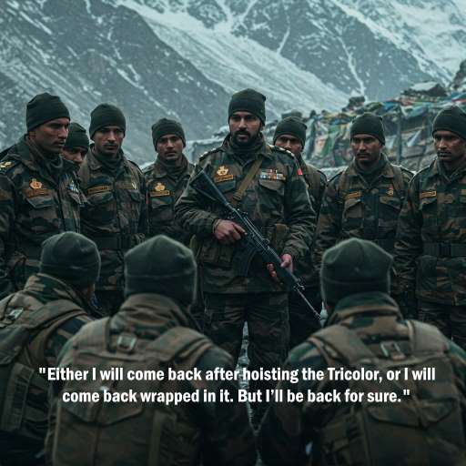 Either I will come back after hoisting the Tricolor: Captain Arjun Thakur addresses soldiers
