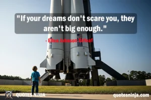 Young boy looking at spacecraft