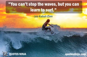 Man surfing on waves