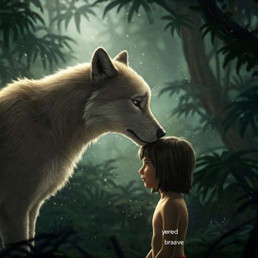 A mother's love is the fuel: Raksha gently kisses Mowgli