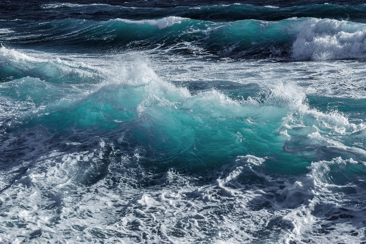 Storm in the sea