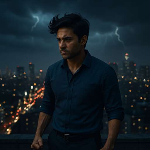 You have to train your mind to be stronger: Arjun stands alone on a city rooftop at night