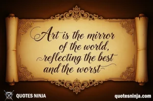 A quote is written on scroll