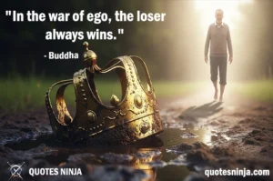 A crown lying in the mud while a barefoot person walks away into light