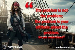 Captain Jack Sparrow on his Ship Black Pearl