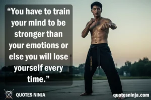 Practicing martial art