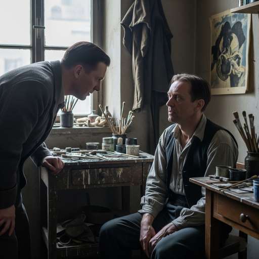 Schindler speaks quietly to Jakub
