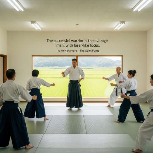 Students of different backgrounds train in Kaito’s dojo
