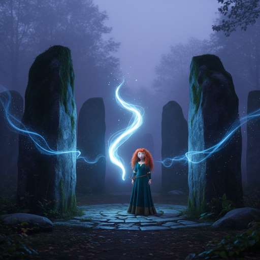 Our fate lives within us: Merida stands alone in the ancient stone circle