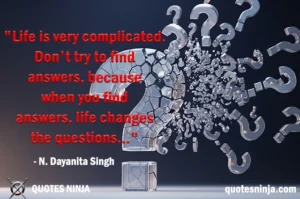 A large 3D question mark made of glass begins to crack, shattering into dozens of smaller question