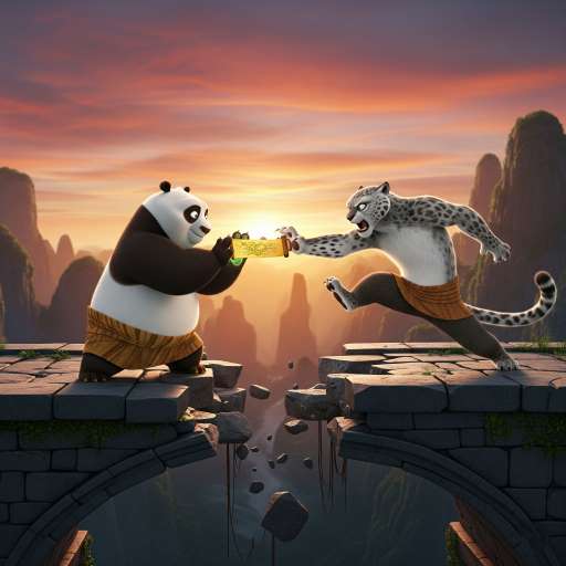 Po & Tai Lung Battle