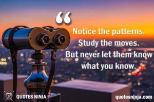 A binoculars is placed on top of the Skyscraper buildings