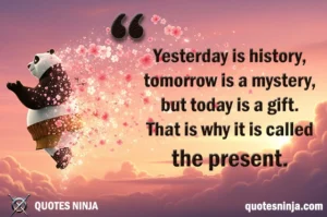 Po slowly fades into a swirl of glowing peach blossoms