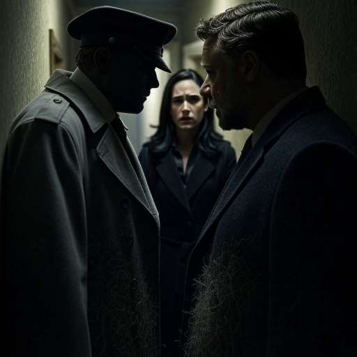 Alicia watching to Nash and shadowy figure
