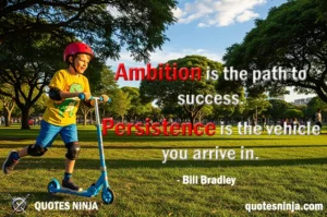 A child enjoying with his kick scooter in the park