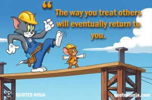 Tom & Jerry during construction work