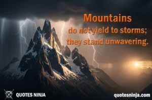 Mountain during Thunder storm