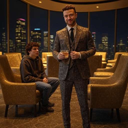 Sean Parker with Mark Zuckerberg