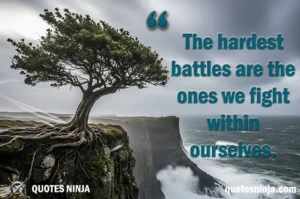 Tree struggling to stand on cliff beside the ocean