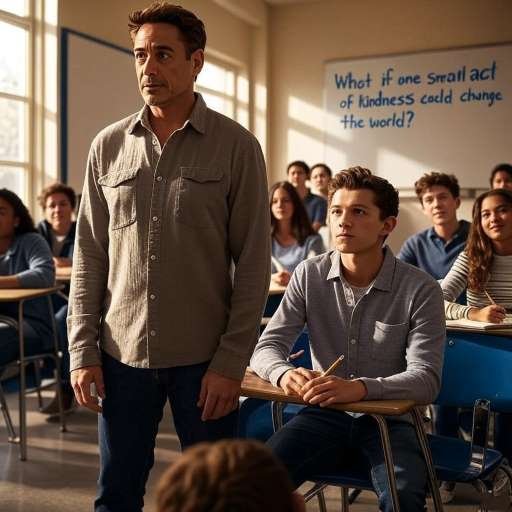 When you care: Classroom with teacher and student