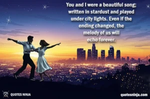 Silhouetted couple dancing on a hill at dusk