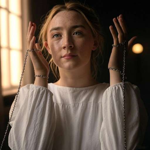 Saoirse Ronan Opening Her Hands, Releasing Chains