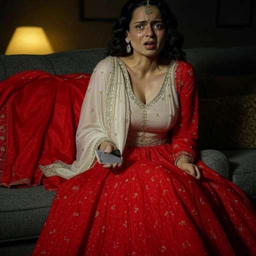Life isn't lived by being with someone: Tears in Kangana Ranaut eyes, sit in her bridal outfit