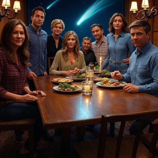 You always bring your own weather: The Dinner Table Under the Comet Sky