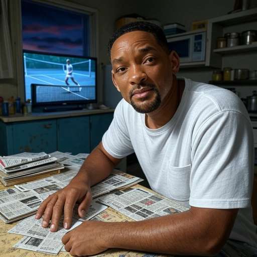 If you’re afraid to fail: Will Smith sitting at a cluttered kitchen table late at night