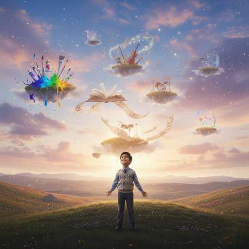 Ayaan stands once again on the grassy hill, looking up at the sky