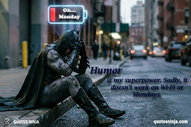 A superhero with a low-battery symbol above their head