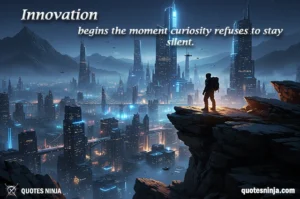 An Explorer on a Cliff Overlooking a Futuristic City