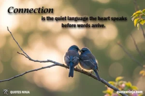 Two Birds Resting on a Branch Together