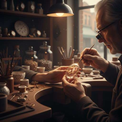 Heartbreak doesn’t end your story: Mara’s hands and the elderly craftsman’s hands meet over a cracked locket