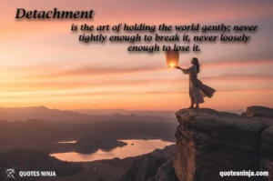 A Girl Standing on a Cliff, Releasing a Lantern